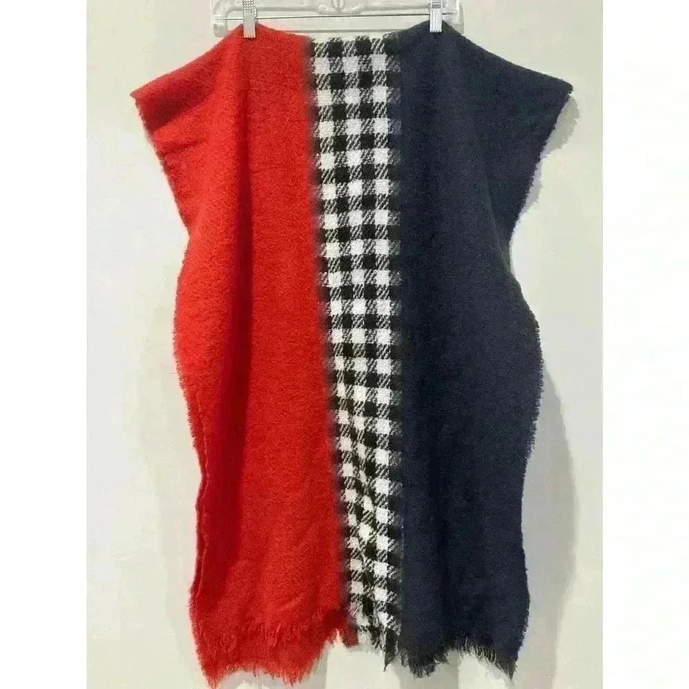 Multi color oversized long Blanket scarf